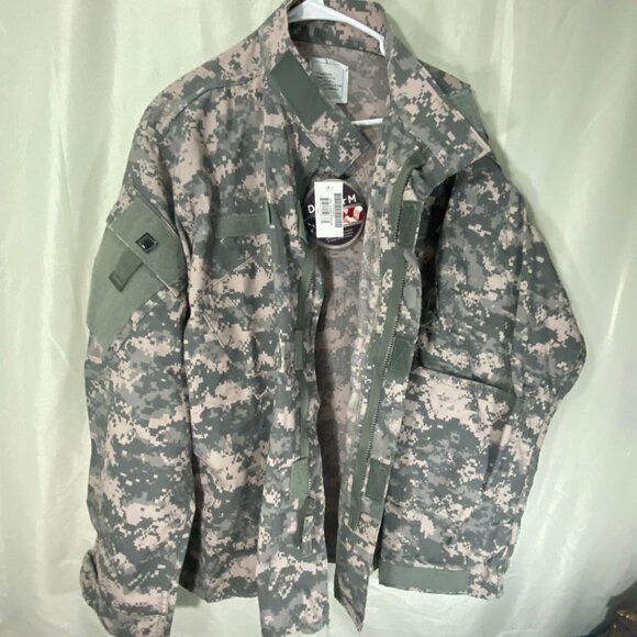 NWT Defender M US Military Combat Uniform Coat Jacket Size XL Green Camouflage - Picture 6 of 7